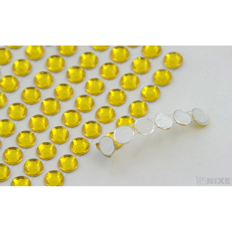 PERLIČKY NALEPOVACÍ 6mm 260ks*ŽLUTÁ TM.