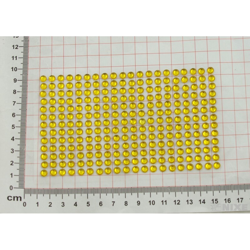 PERLIČKY NALEPOVACÍ 6mm 260ks*ŽLUTÁ TM.