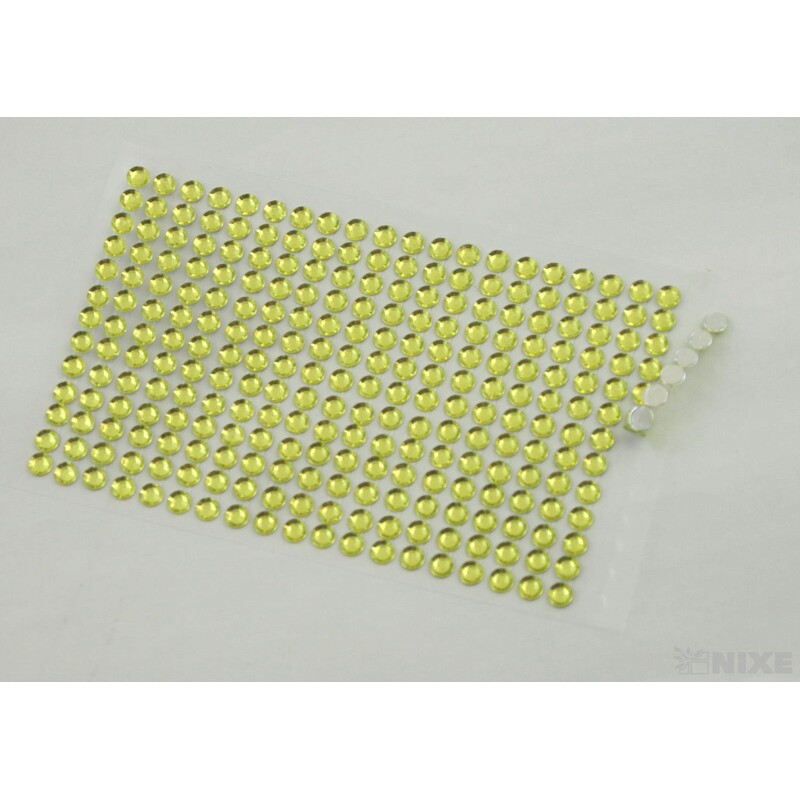 PERLIČKY NALEPOVACÍ 6mm 260ks*ZELENÁ SV.