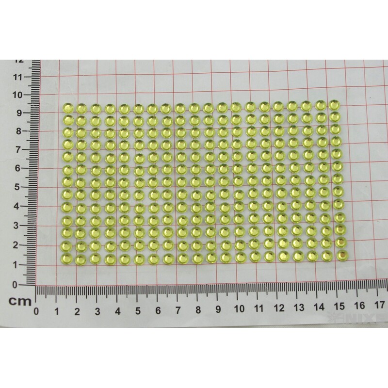PERLIČKY NALEPOVACÍ 6mm 260ks*ZELENÁ SV.