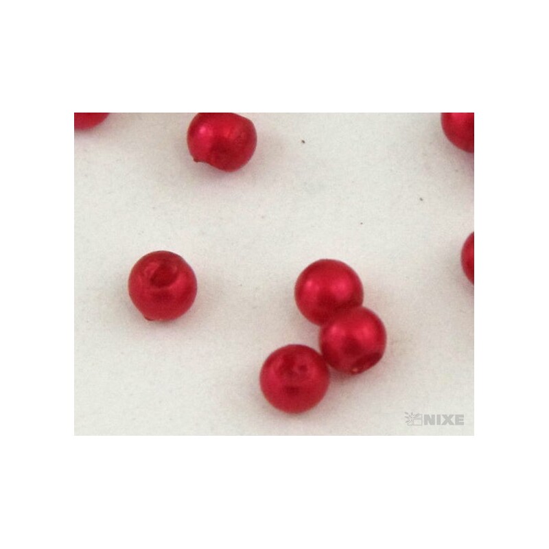 KORÁLKY 3mm 50g*ČERVENÁ