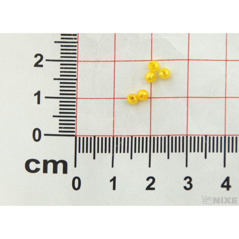 KORÁLKY 3mm 50g*ŽLUTÁ TM.