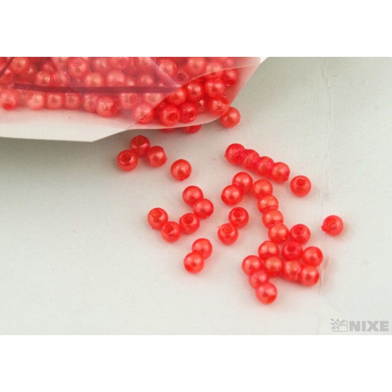 KORÁLKY 3mm 50g*ORANŽOVÁ