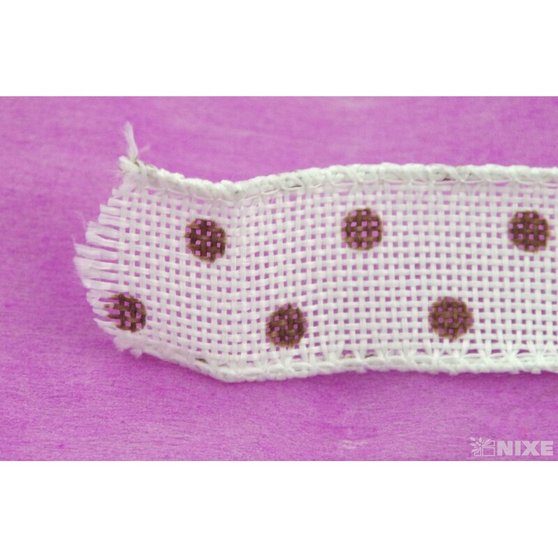 STUHA PUNTÍK 188 25mmx7yd*BÍLÁ