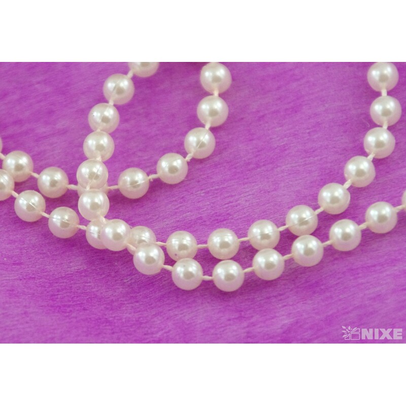 KORÁLKY ŘETĚZ 6mmx20m*MERUŇKOVÁ