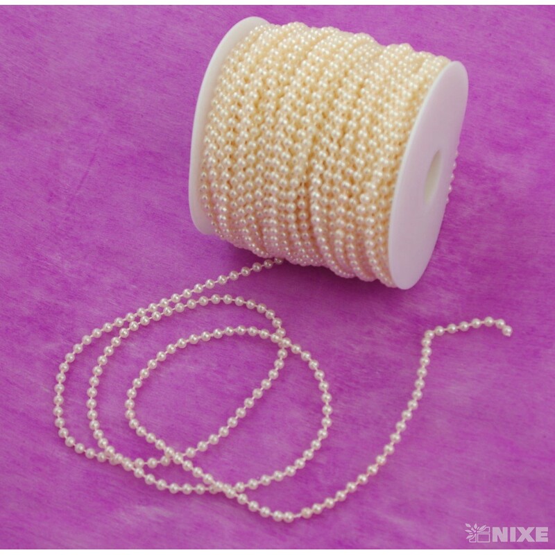 KORÁLKY ŘETĚZ 4mmx40m*MERUŇKOVÁ