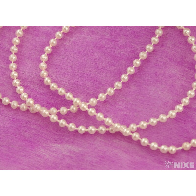 KORÁLKY ŘETĚZ 4mmx40m*MERUŇKOVÁ