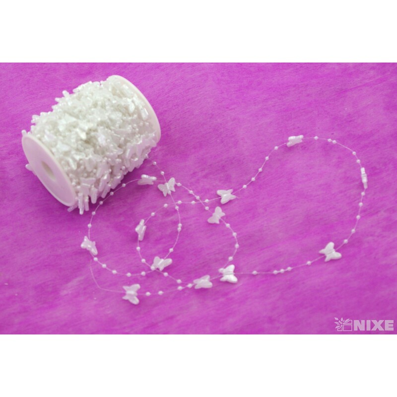 MOTÝL ŘETĚZ 30m*BÍLÁ