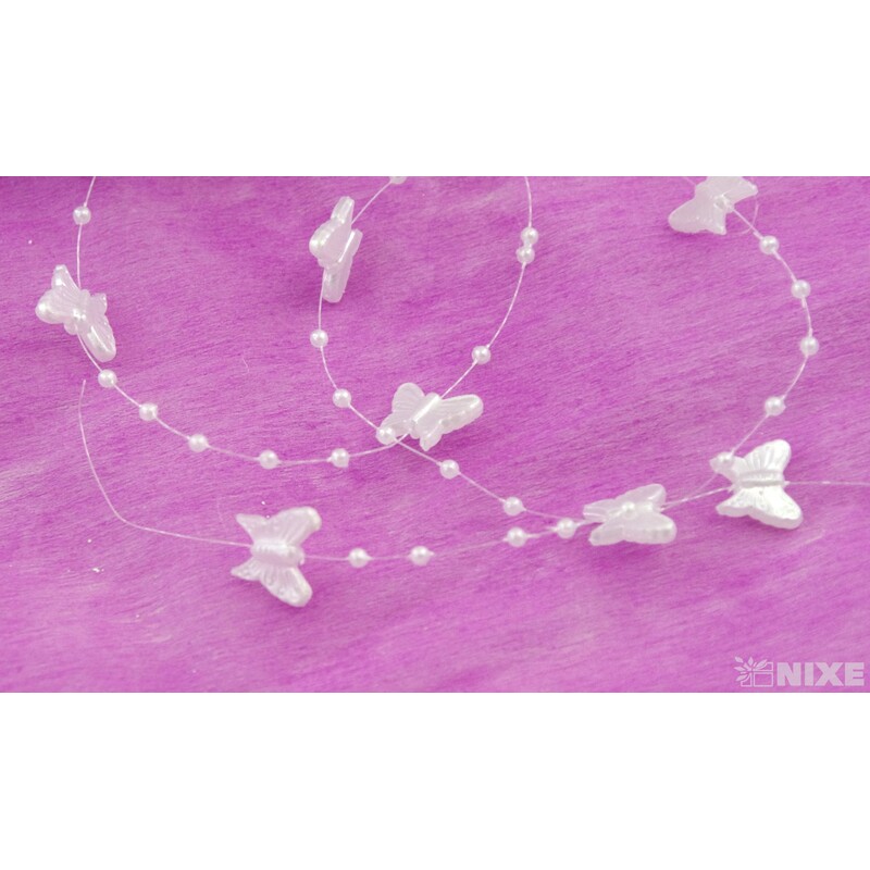 MOTÝL ŘETĚZ 30m*BÍLÁ