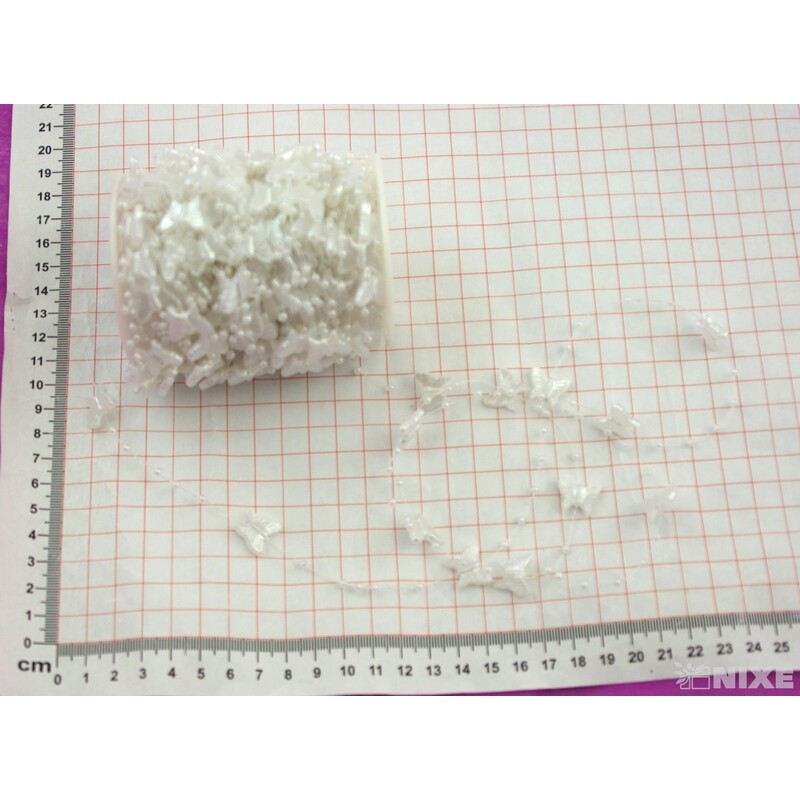 MOTÝL ŘETĚZ 30m*BÍLÁ