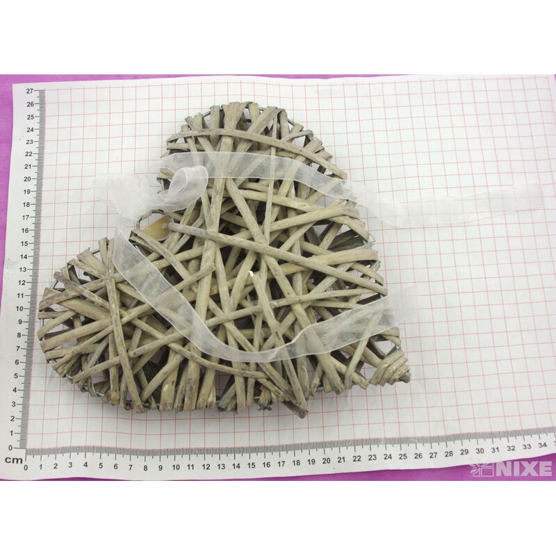 ZÁVĚS SRDCE 25cm*PŘÍRODNÍ