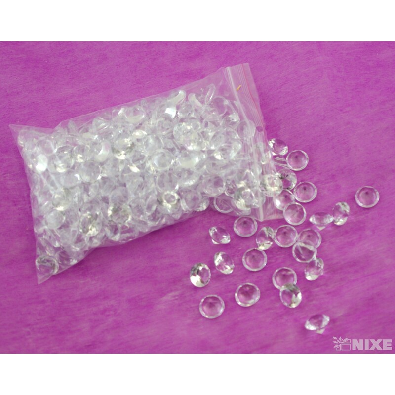 DIAMANTY 15mm cca 500g*PRŮHLEDNÁ