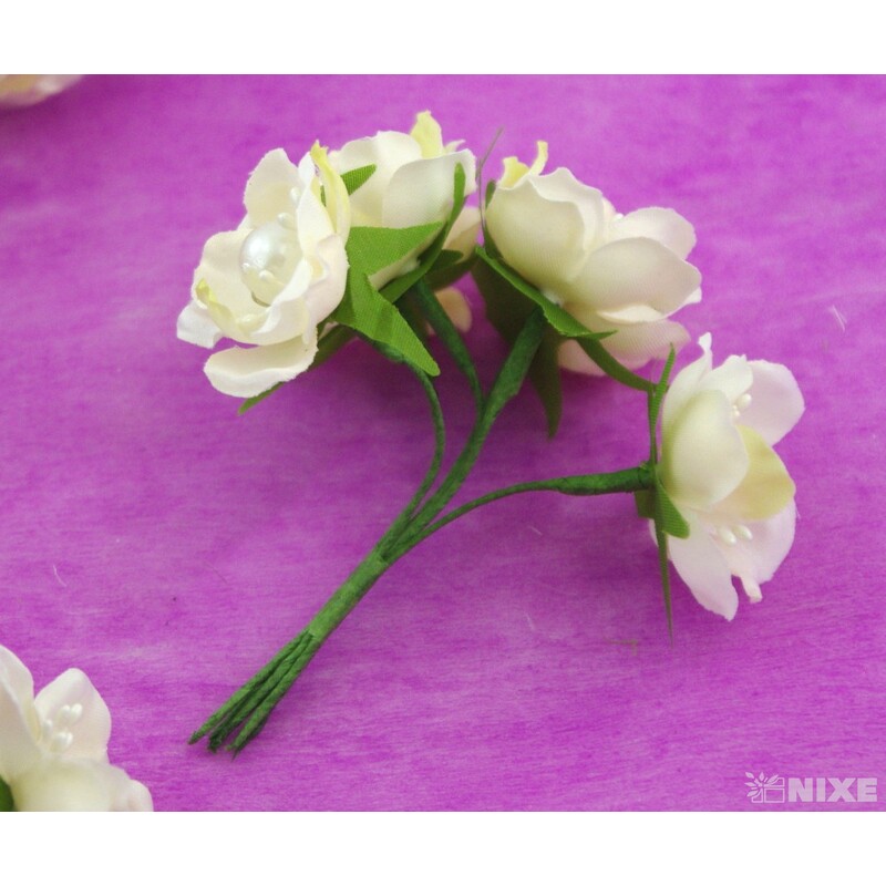 KYTIČKA PERLA 2x10cm 6ks 10sv*KRÉMOVÁ