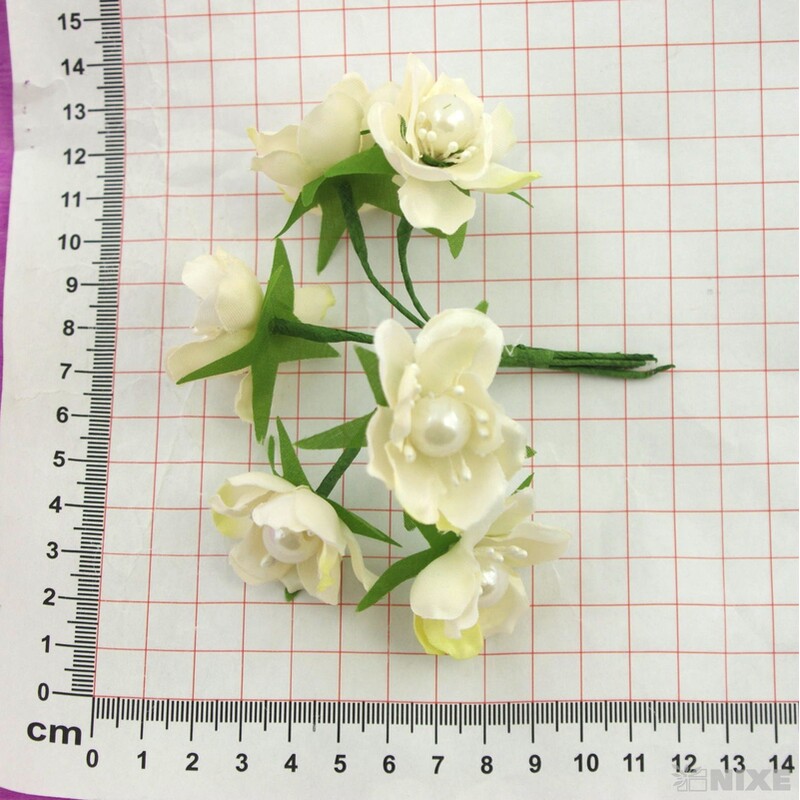 KYTIČKA PERLA 2x10cm 6ks 10sv*KRÉMOVÁ