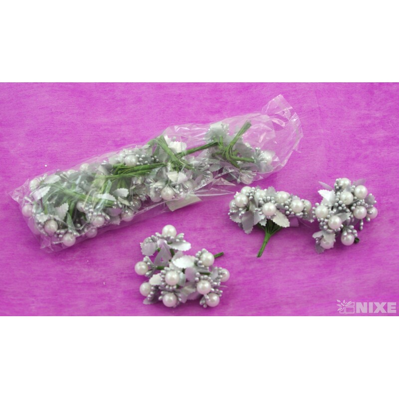 KYTIČKA 1x8cm 10ks 12sv*STŘÍBRNÁ