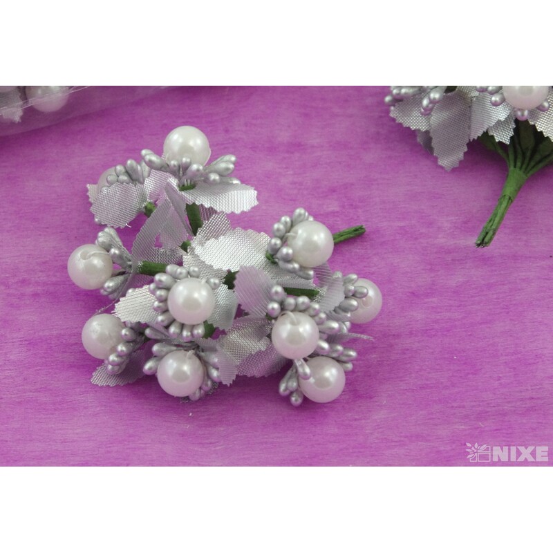 KYTIČKA 1x8cm 10ks 12sv*STŘÍBRNÁ