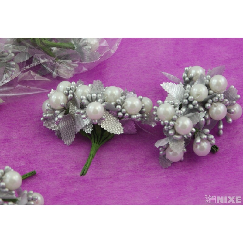 KYTIČKA 1x8cm 10ks 12sv*STŘÍBRNÁ