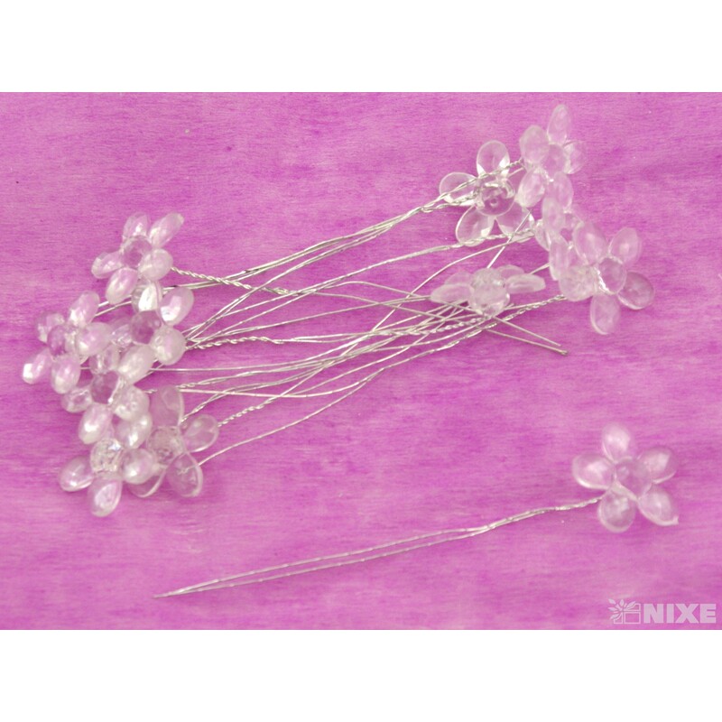 ZÁPICH KYTKA AKRYL 12ks 2x12cm*PRŮHLEDNÁ