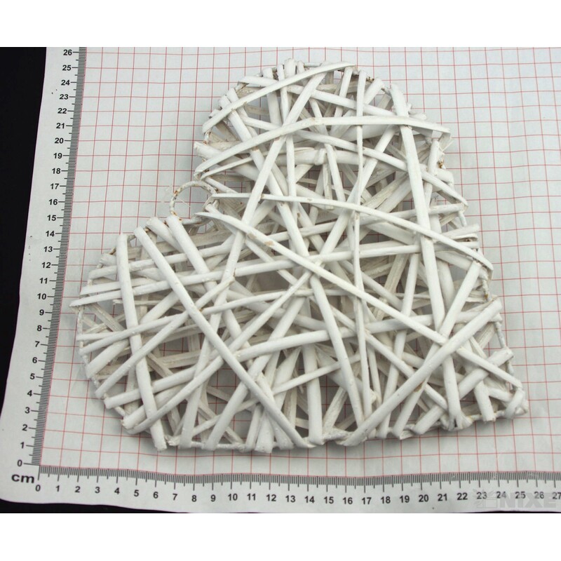 ZÁVĚS SRDCE 25cm*BÍLÁ