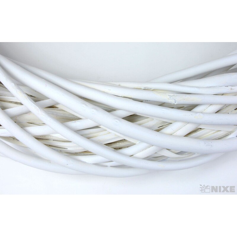 VĚNEC PROUTĚNÝ 60cm*BÍLÁ