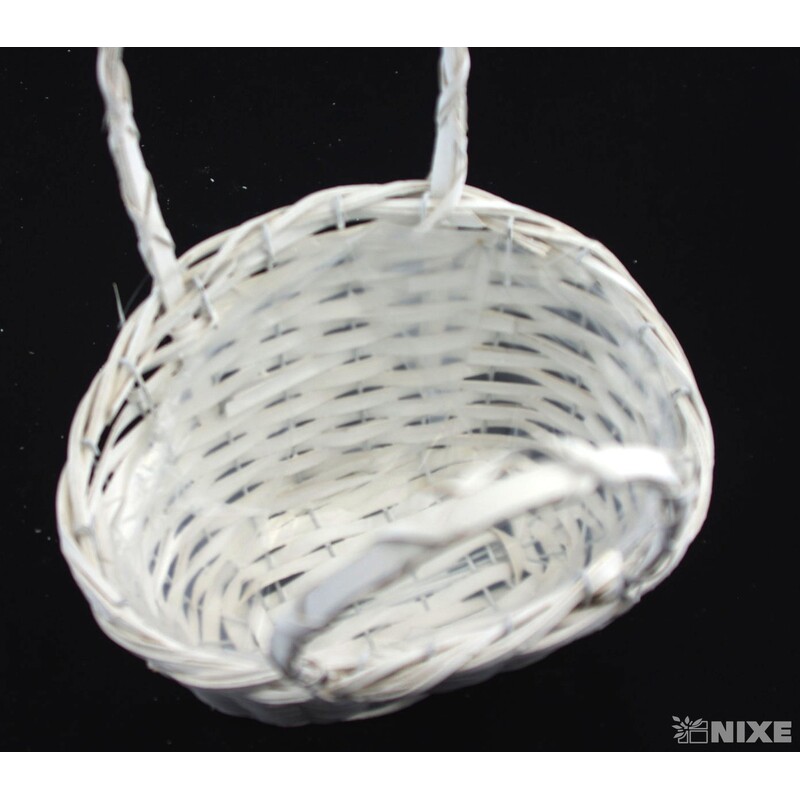 KOŠ OVÁL PROUTĚNÝ 15x27x21cm*MIX BAREV