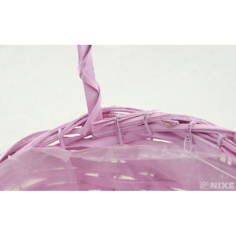 KOŠ OVÁL PROUTĚNÝ 15x27x21cm*MIX BAREV