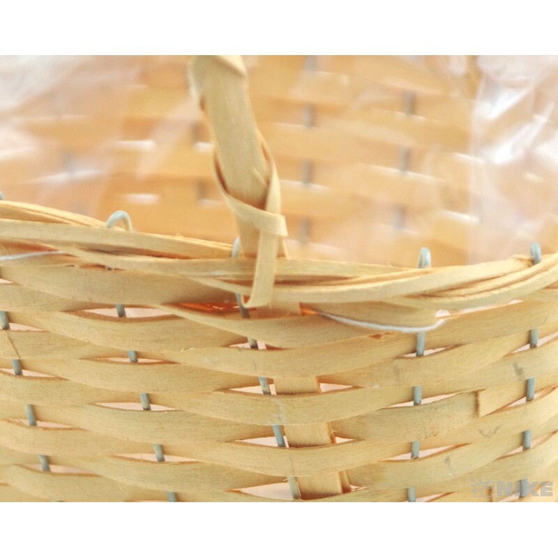 KOŠ OVÁL PROUTĚNÝ 15x27x21cm*MIX BAREV