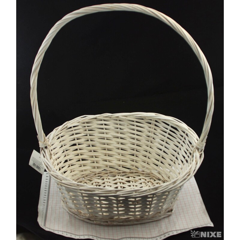 KOŠ PROUTĚNÝ 12x48x24cm*BÍLÁ