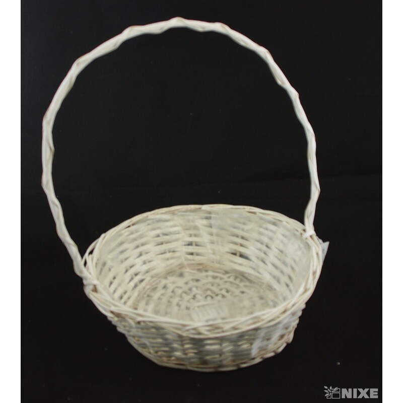 KOŠ PROUTĚNÝ 38x9x28cm*BÍLÁ