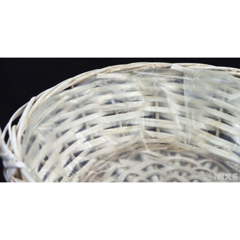 KOŠ PROUTĚNÝ 38x9x28cm*BÍLÁ