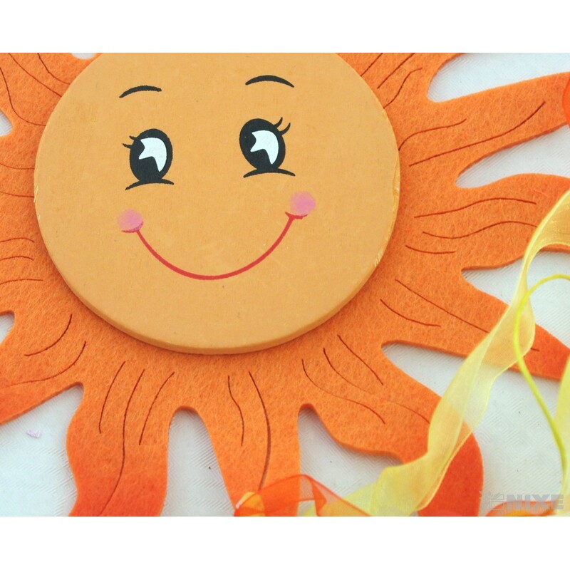 ZÁVĚS FILC SLUNCE 21x55cm*MIX BAREV