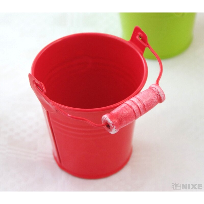 PLECHOVÝ KBELÍK 7,5x7cm*MIX BAREV