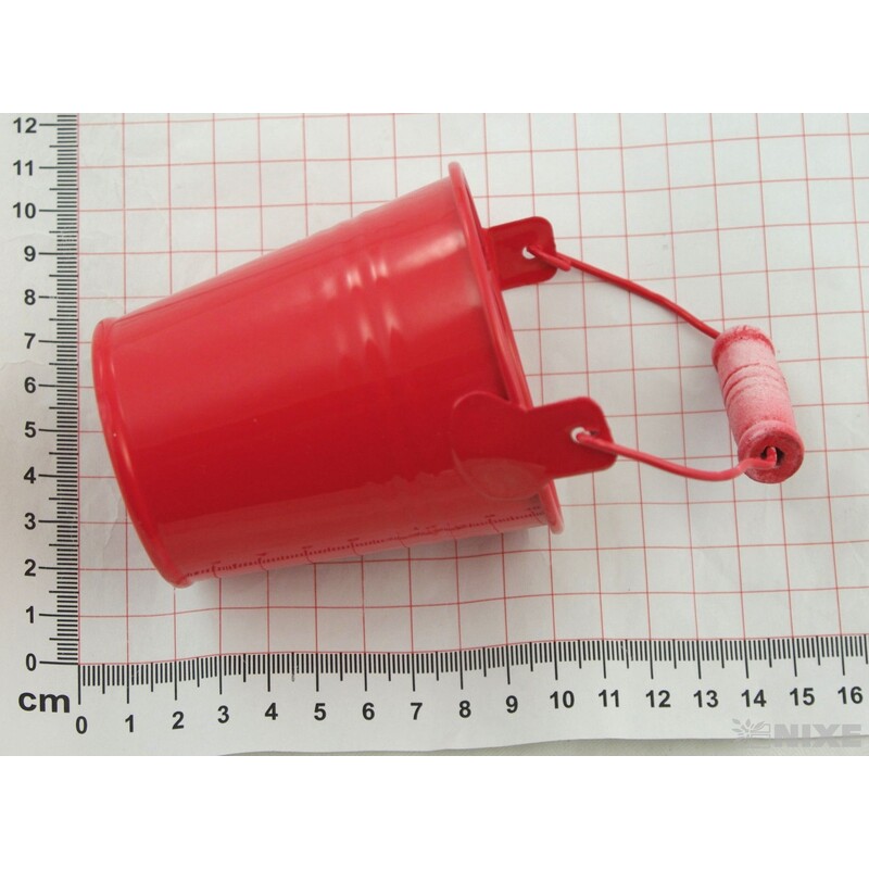 PLECHOVÝ KBELÍK 7,5x7cm*MIX BAREV