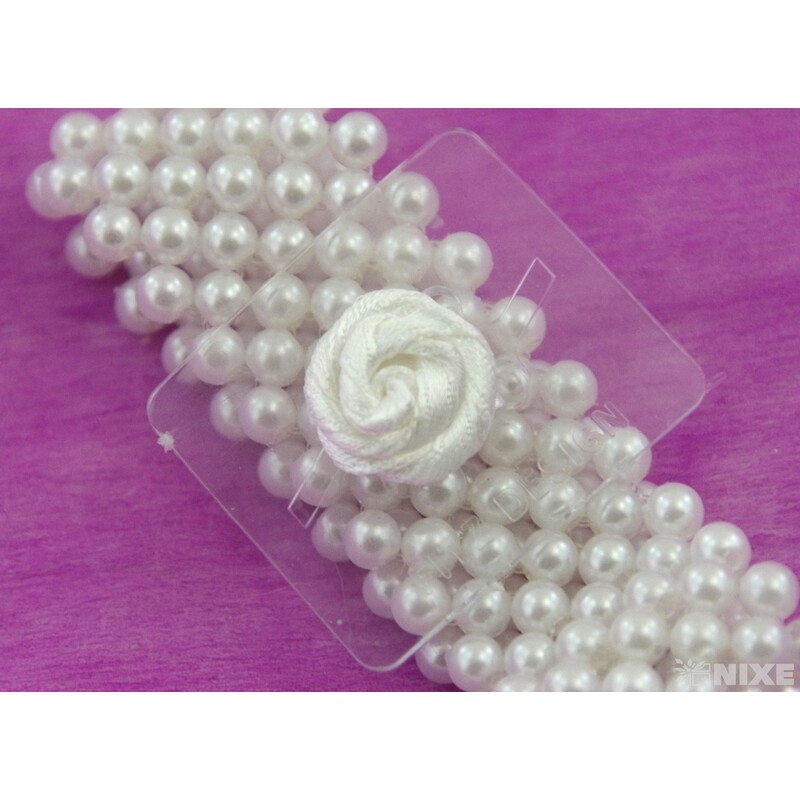 PERLOVÝ NÁRAMEK 2,5cm*BÍLÁ V+