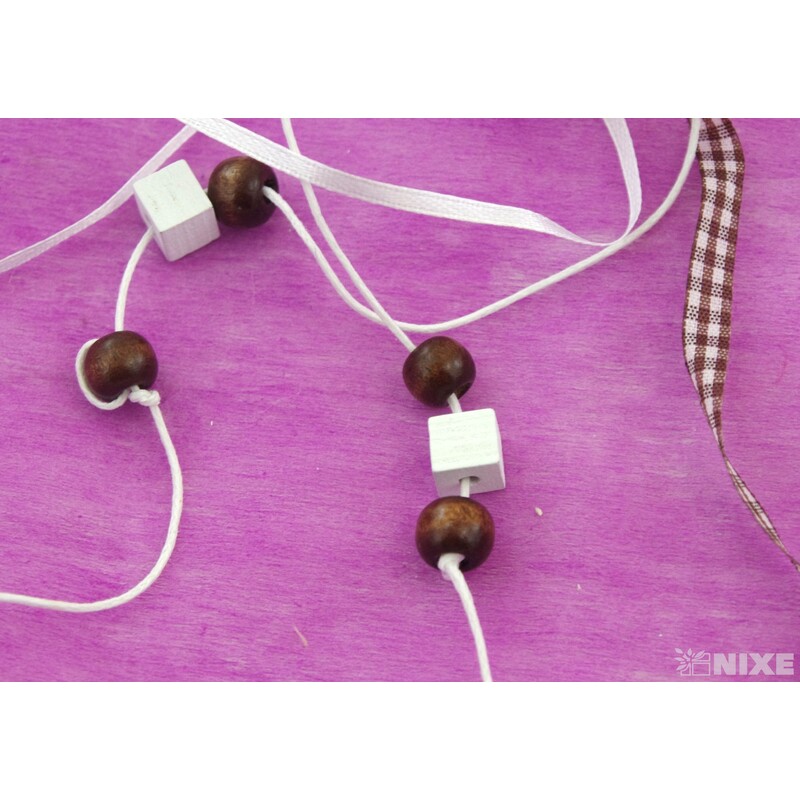 ZÁVĚS SRDCE PLECH 8x50cm*BÍLÁ