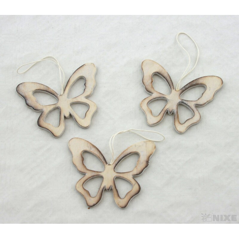 ZÁVĚS DŘEVO MIX 8cm 3ks*