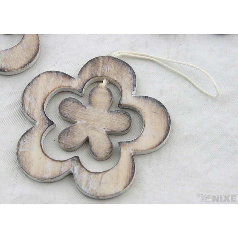 ZÁVĚS DŘEVO MIX 8cm 3ks*