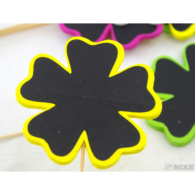 ZÁPICH DŘEVO KYTKA 10x32cm 8ks*MIX BAREV