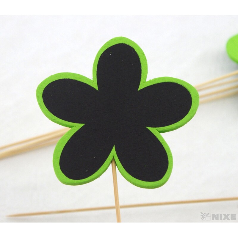 ZÁPICH DŘEVO KYTKA 10x32cm 8ks*MIX BAREV