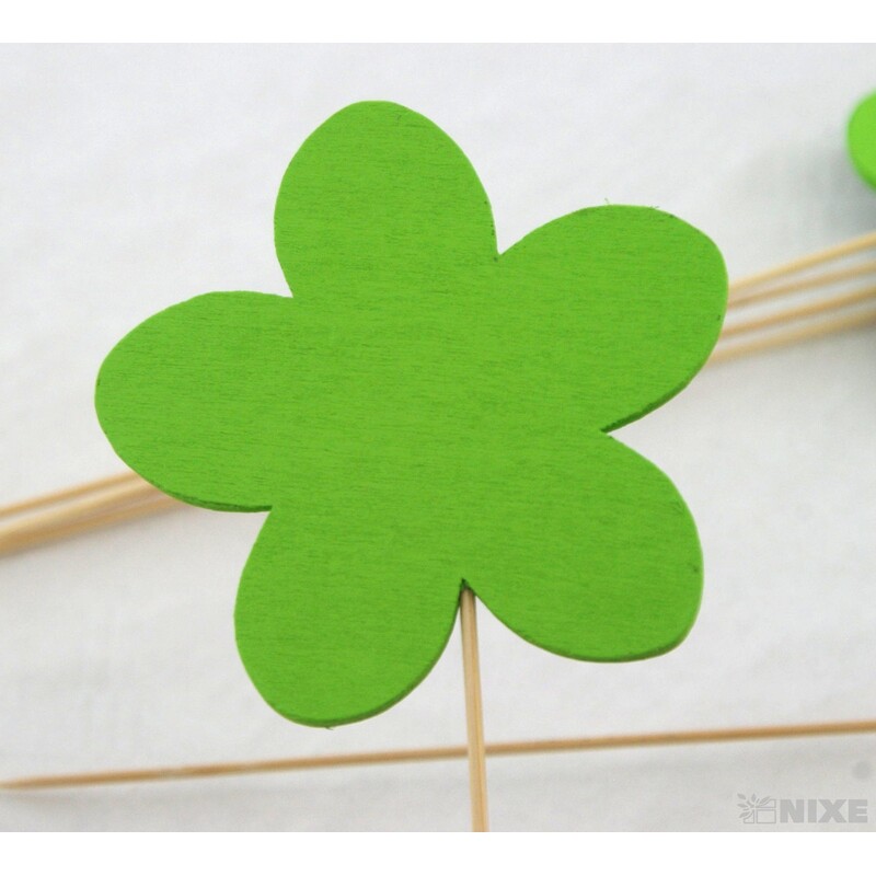 ZÁPICH DŘEVO KYTKA 10x32cm 8ks*MIX BAREV