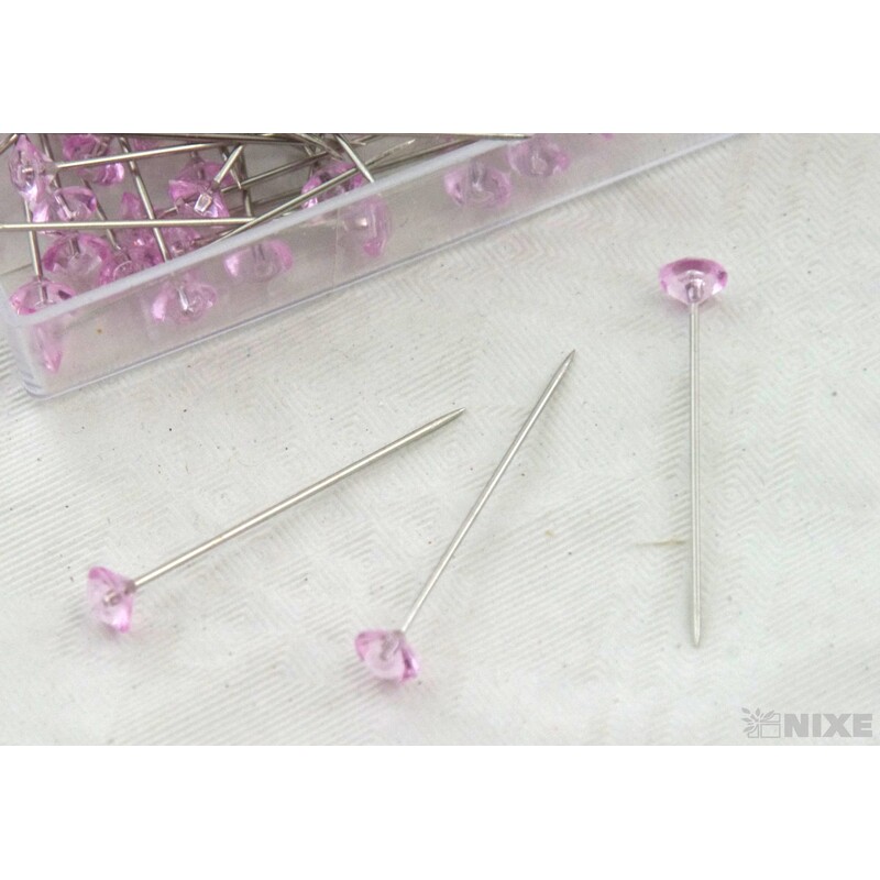 ŠPENDLÍK PL 5mmx4cm 72ks*RŮŽOVÁ SV.