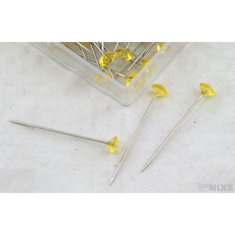 ŠPENDLÍK PL 5mmx4cm 72ks*ŽLUTÁ