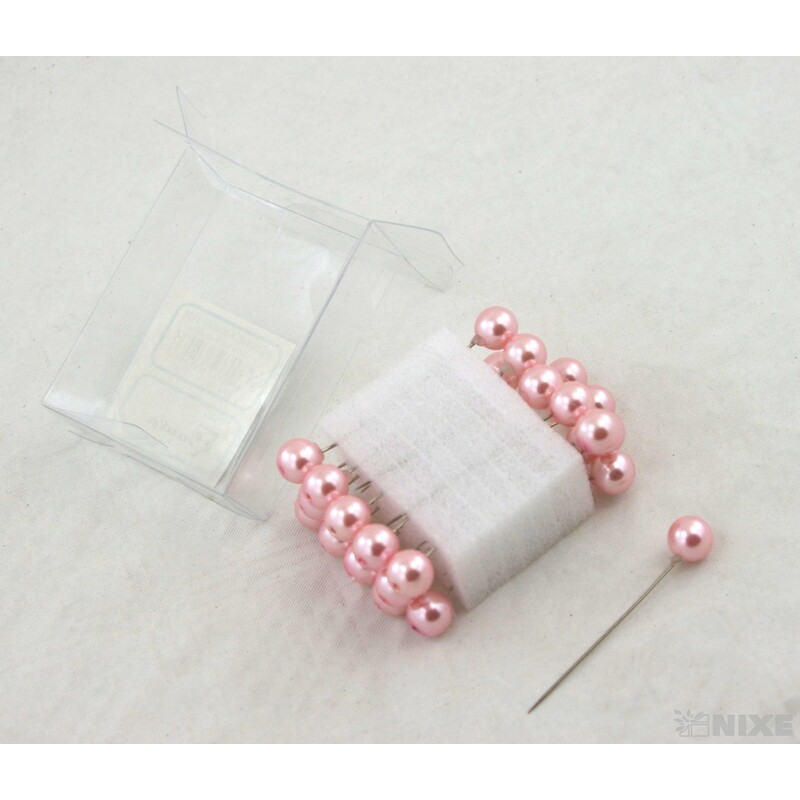 ŠPENDLÍK 10mmx6cm 24ks*RŮŽOVÁ