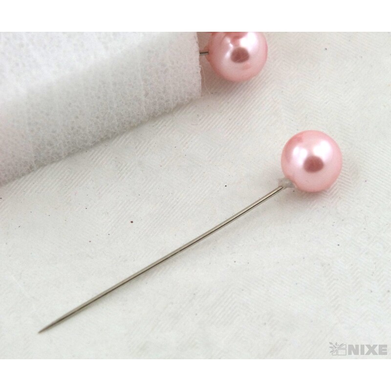 ŠPENDLÍK 10mmx6cm 24ks*RŮŽOVÁ