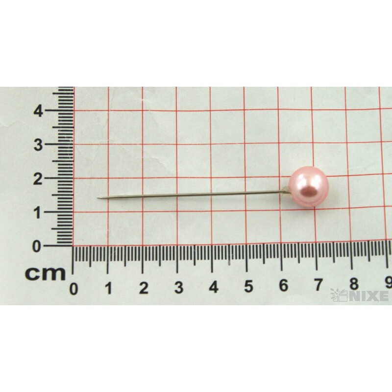 ŠPENDLÍK 10mmx6cm 24ks*RŮŽOVÁ