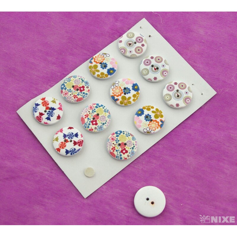 KNOFLÍK NALEP MIX 2,5cm 12ks*