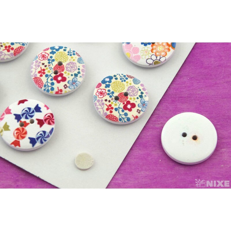 KNOFLÍK NALEP MIX 2,5cm 12ks*