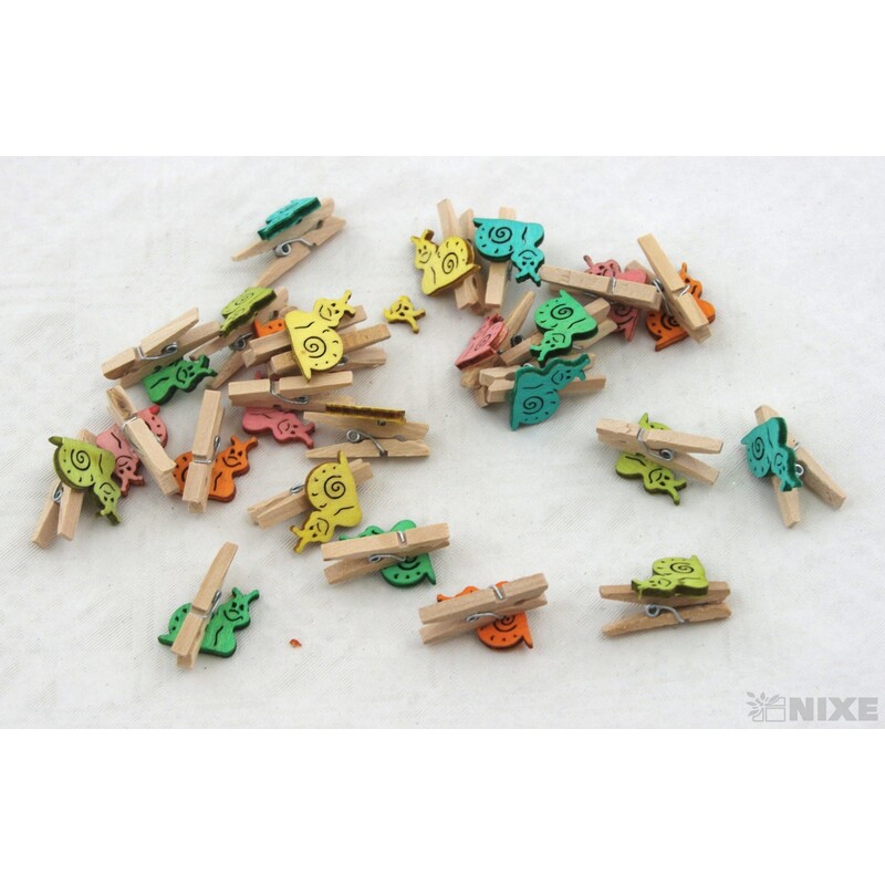 OZDOBNÝ KOLÍČEK ŠNEK 3cm 24ks*