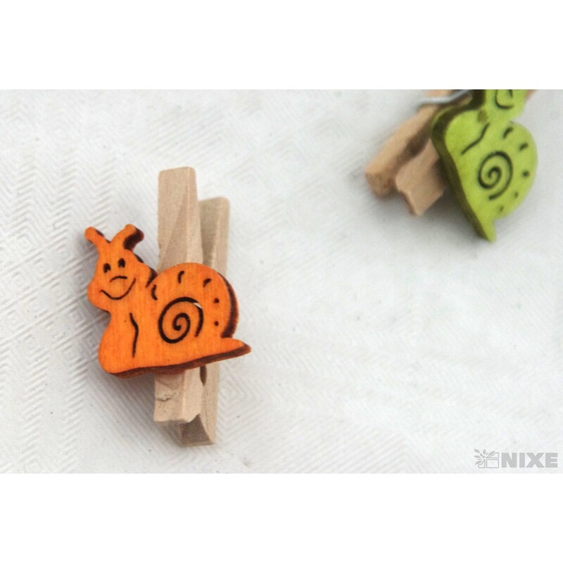 OZDOBNÝ KOLÍČEK ŠNEK 3cm 24ks*