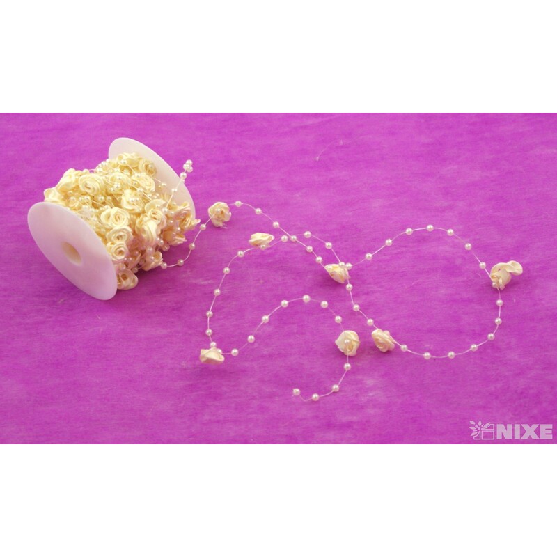 RŮŽIČKA ŘETĚZ 10m*KRÉMOVÁ